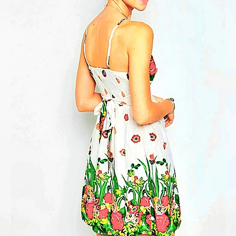 NWT Jasmine London Floral Print Sundress Size Large - Picture 2 of 12